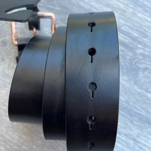 Nixon Heritage Leather Belt, black/rose gold - Picture 5 of 9